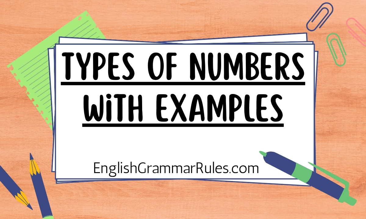 Types of numbers with examples - Improve Your Grammar with English ...